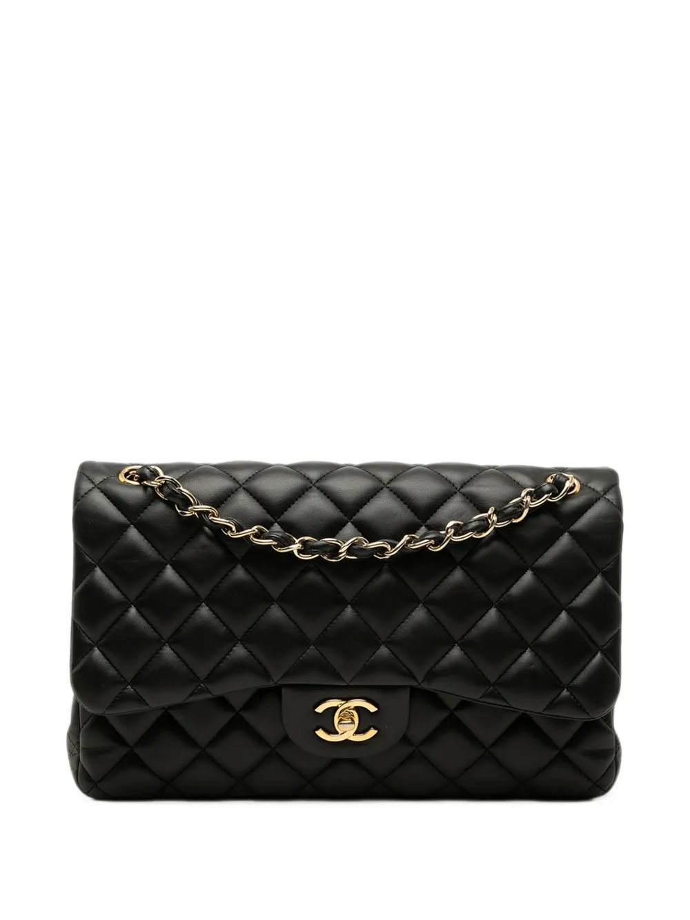 2012-2013 Jumbo Classic Lambskin Double Flap shoulder bag
