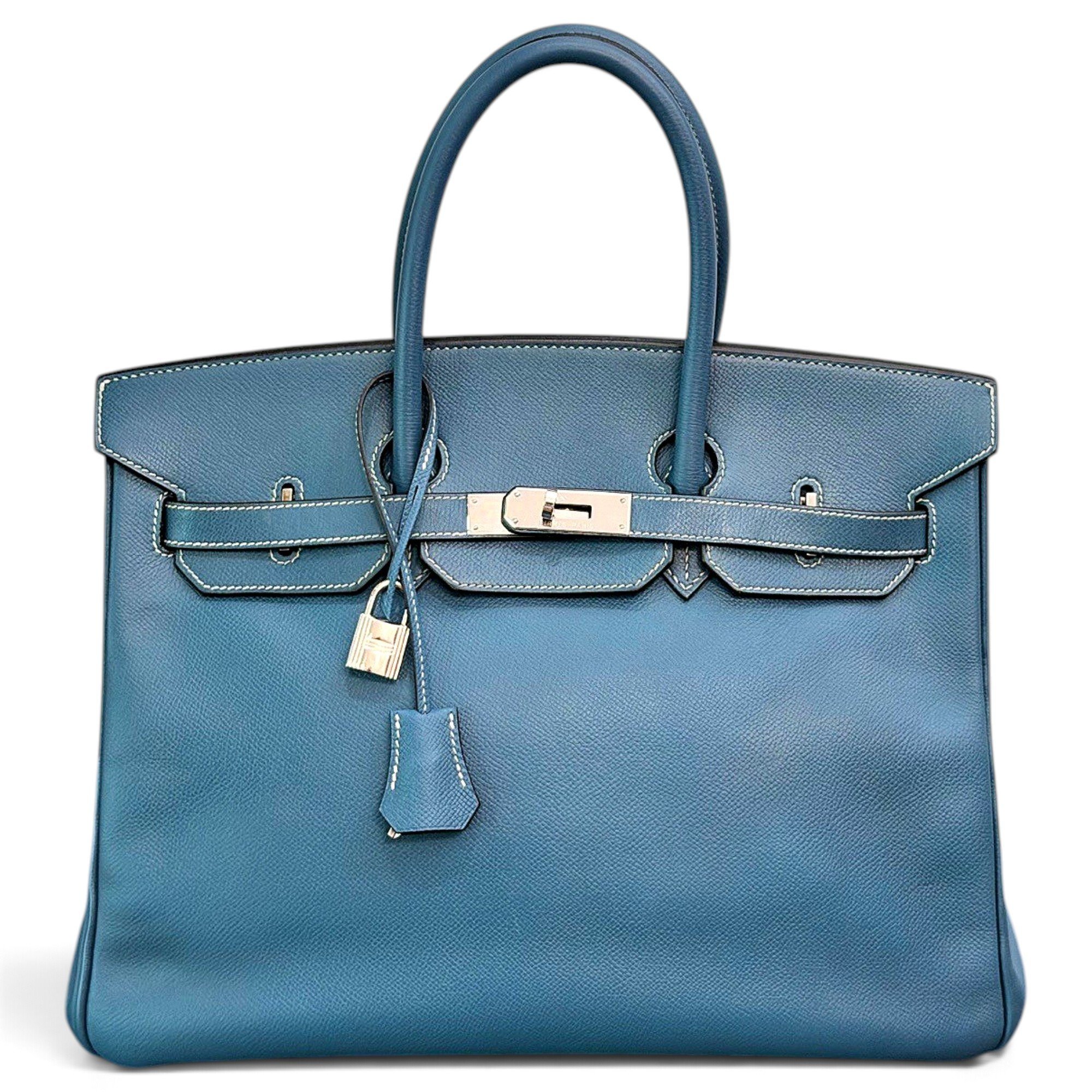 Birkin 35 leather handbag