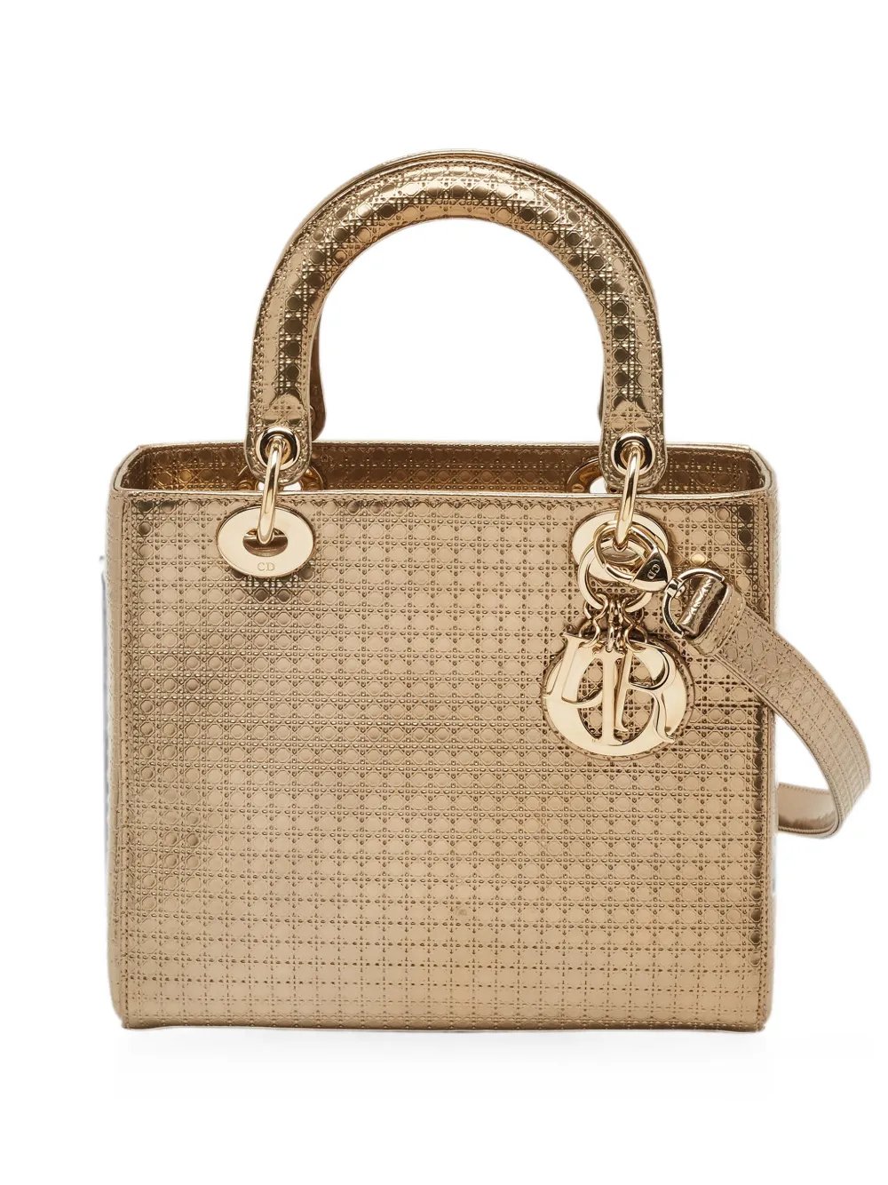 2016 medium Lady Dior Microcannage tote bag