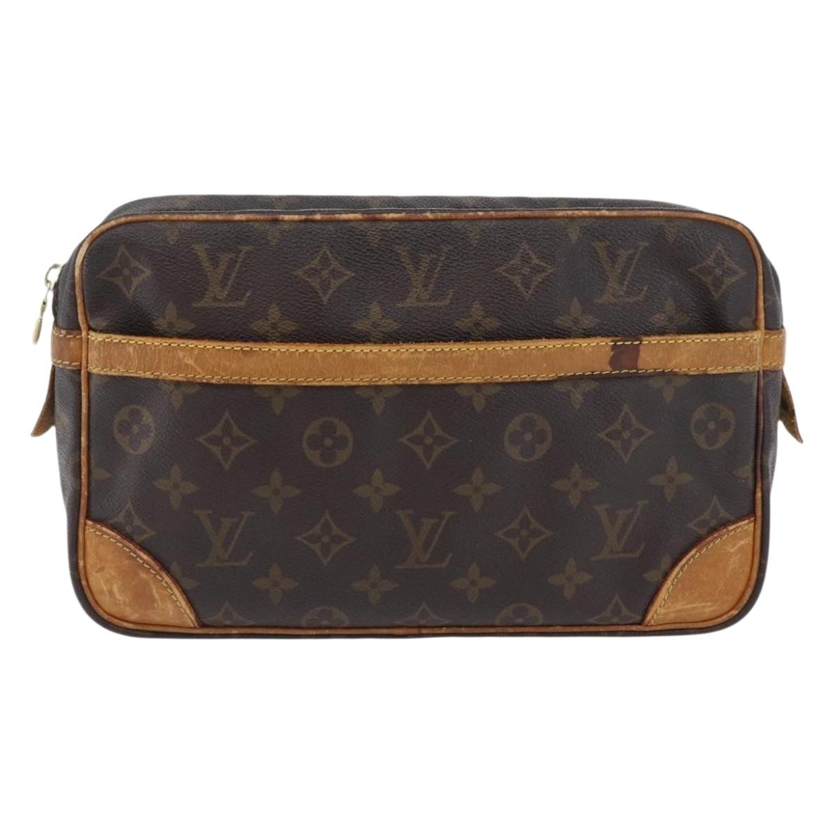Leather clutch bag