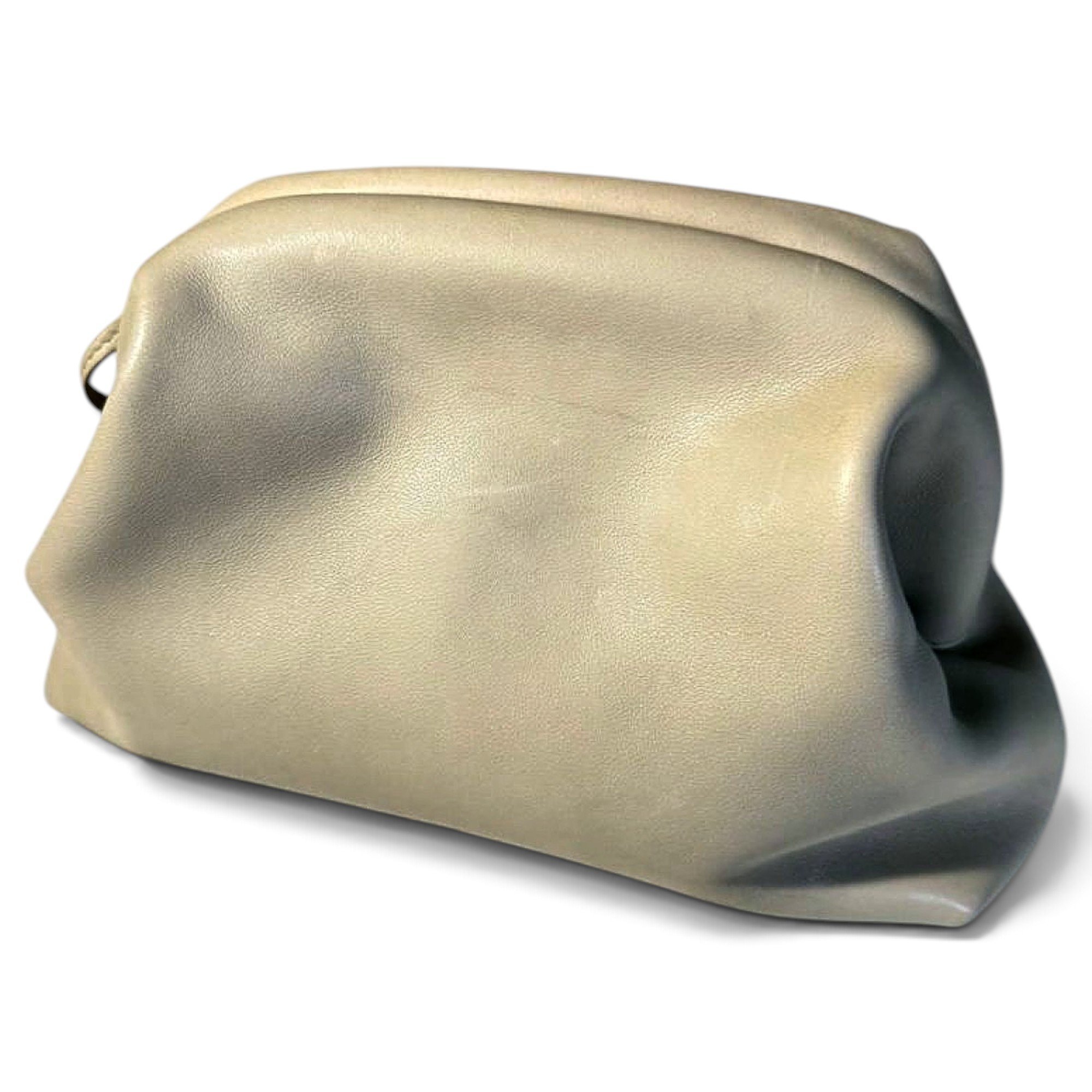 Leather clutch bag
