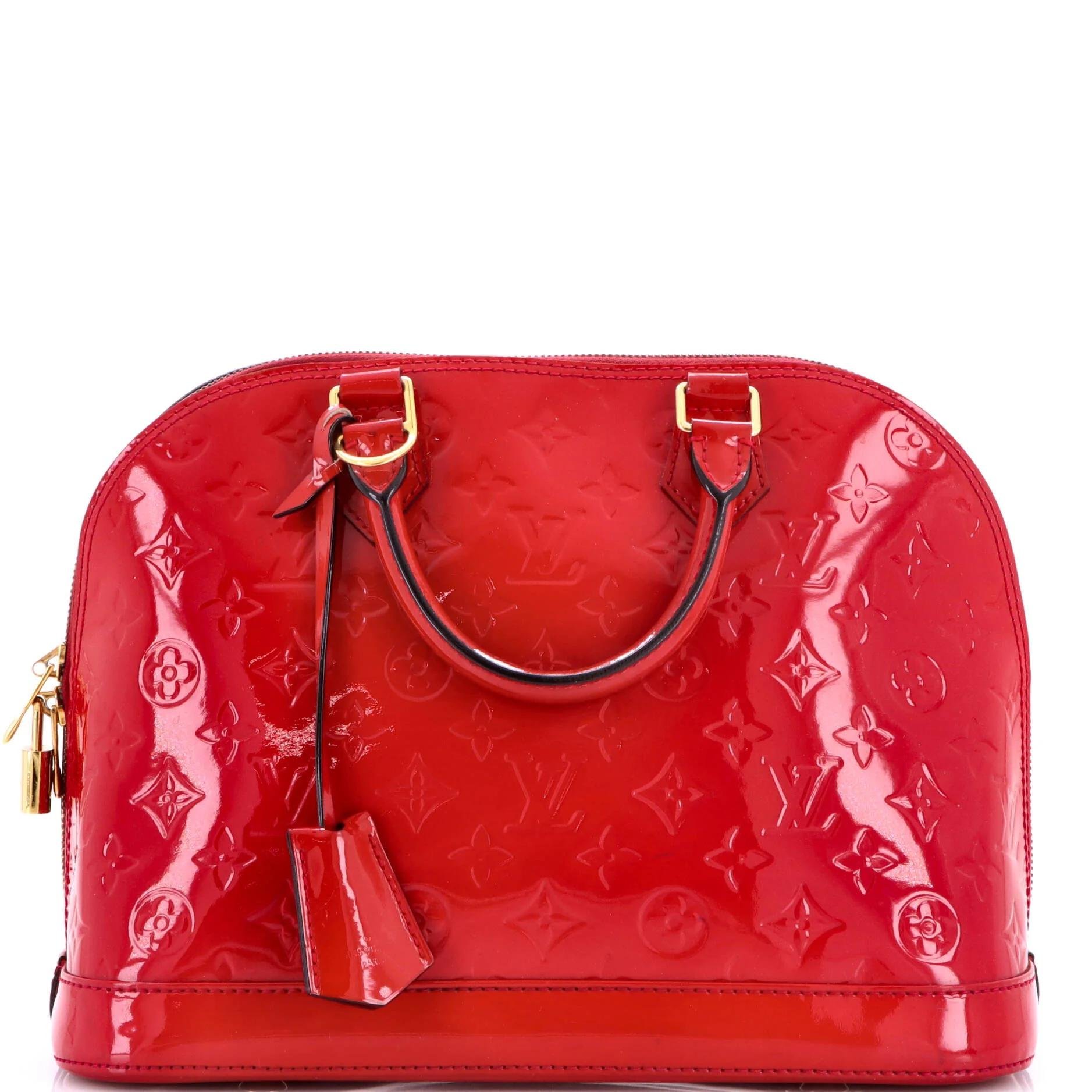 Patent leather handbag
