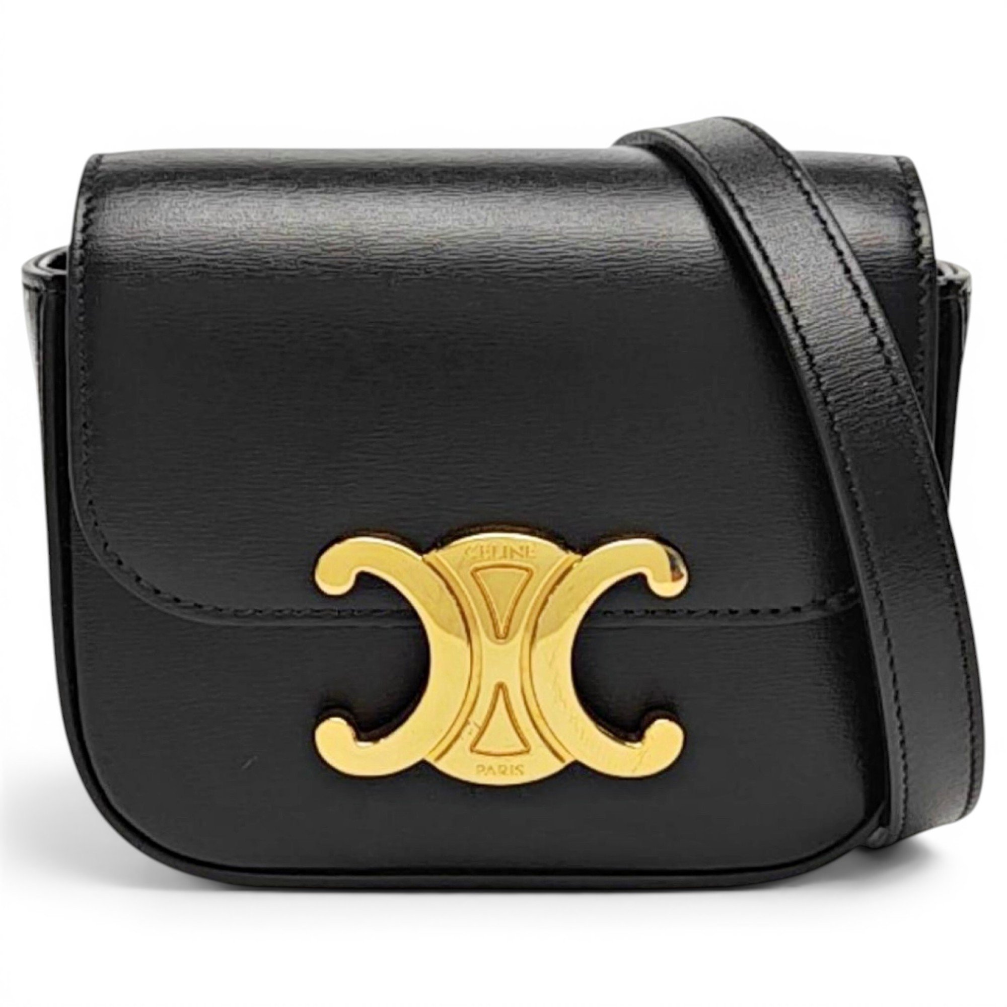 Triomphe leather crossbody bag