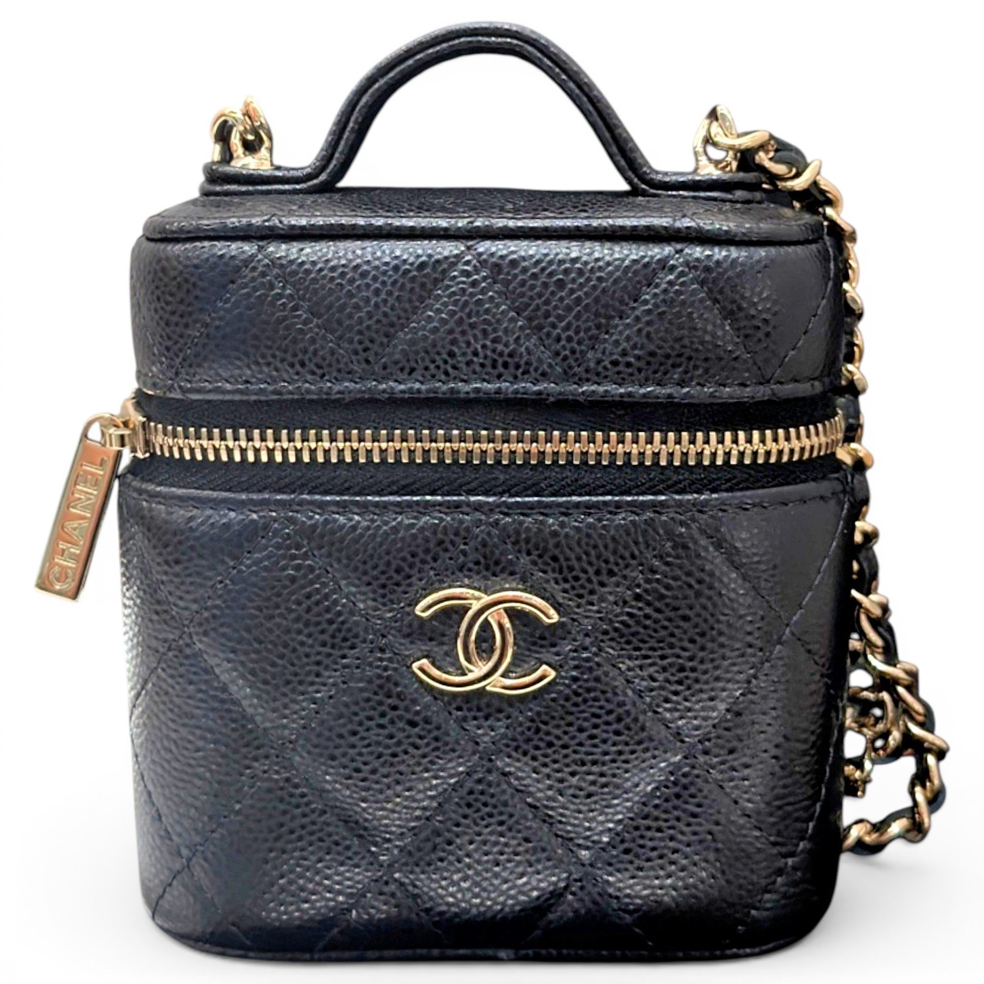 Trendy CC Vanity leather handbag