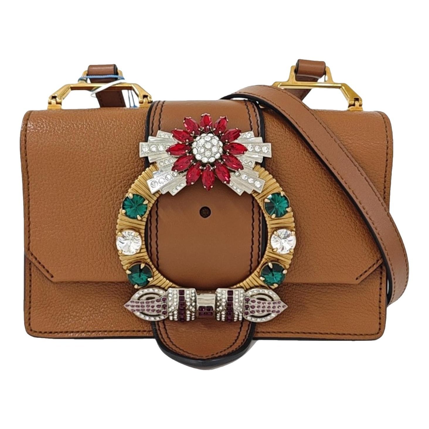 Miu Lady leather handbag