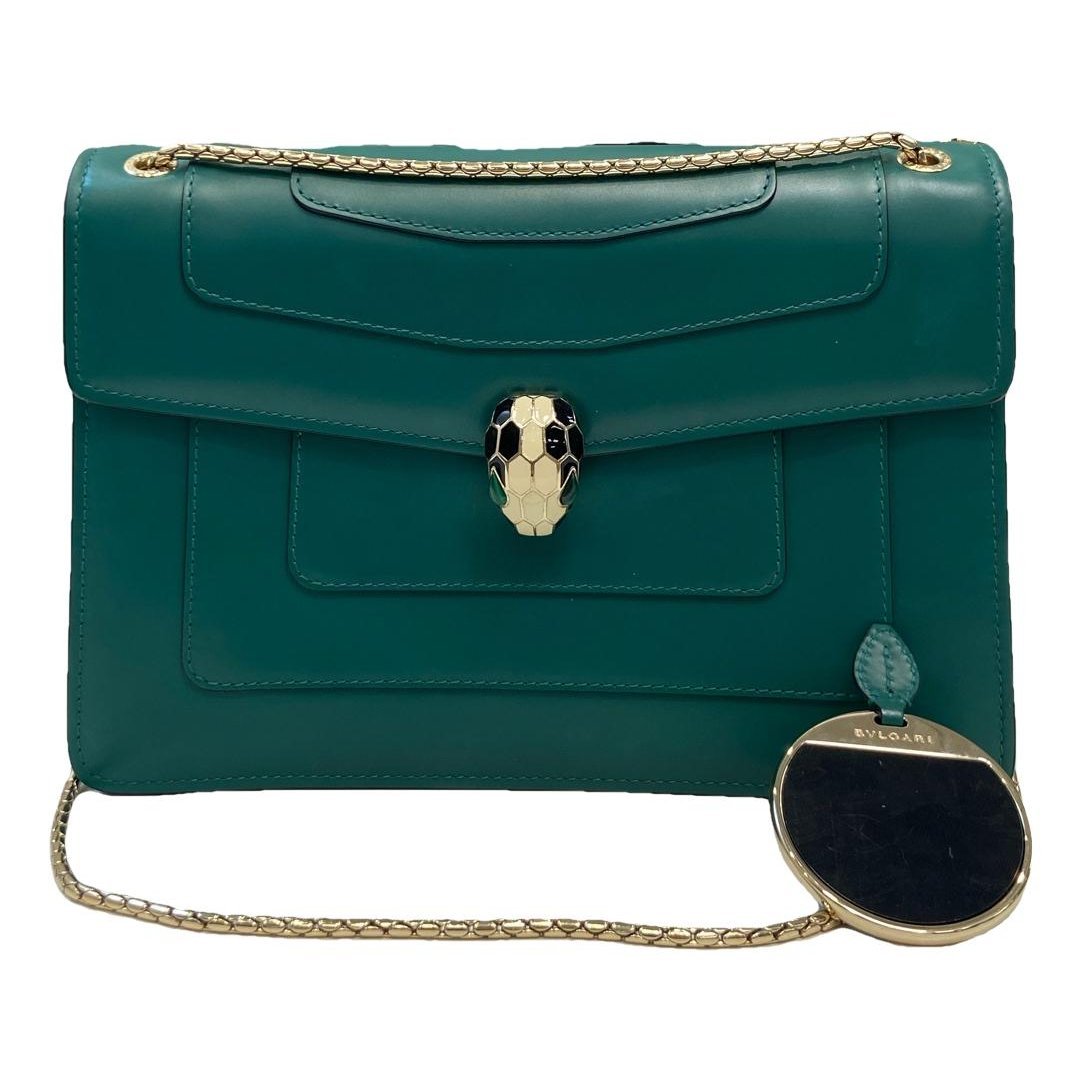 Serpenti leather handbag