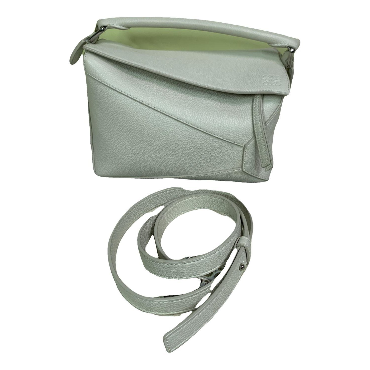 Puzzle leather handbag