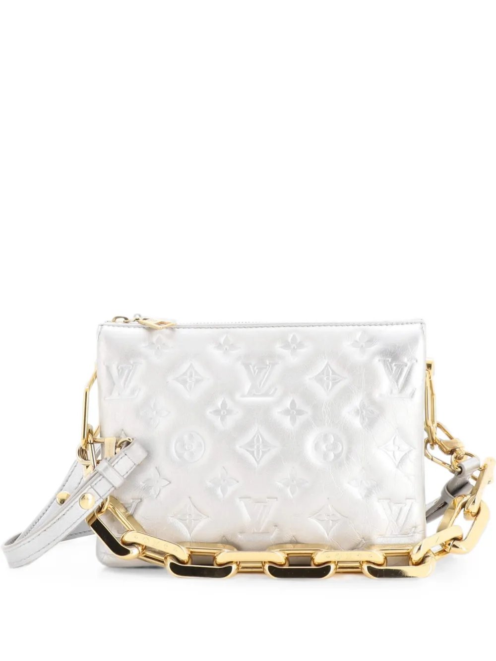 Coussin Bag Monogram Embossed Lambskin BB crossbody bag