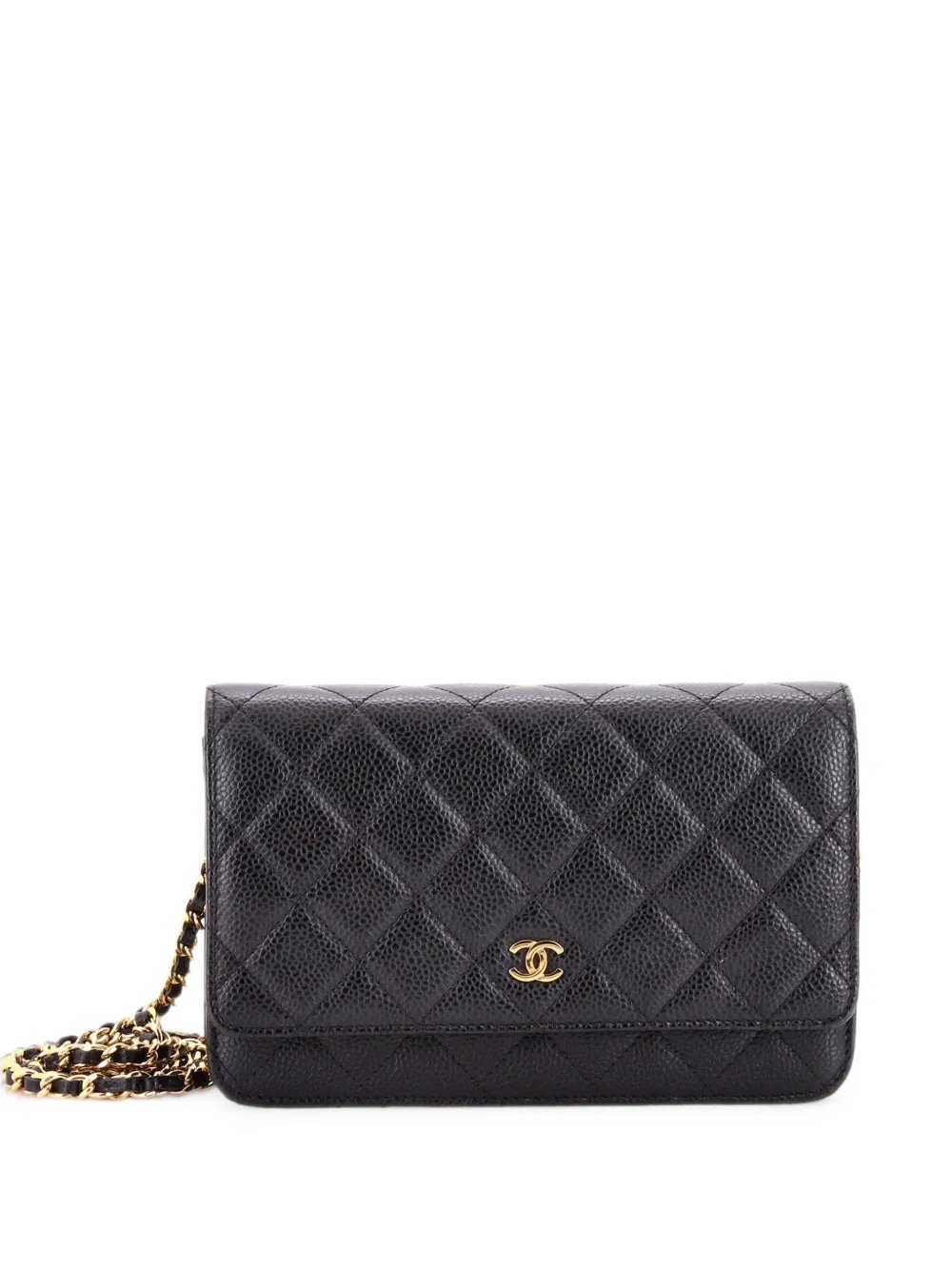 Wallet on Chain Quilted Caviar crossbody bag