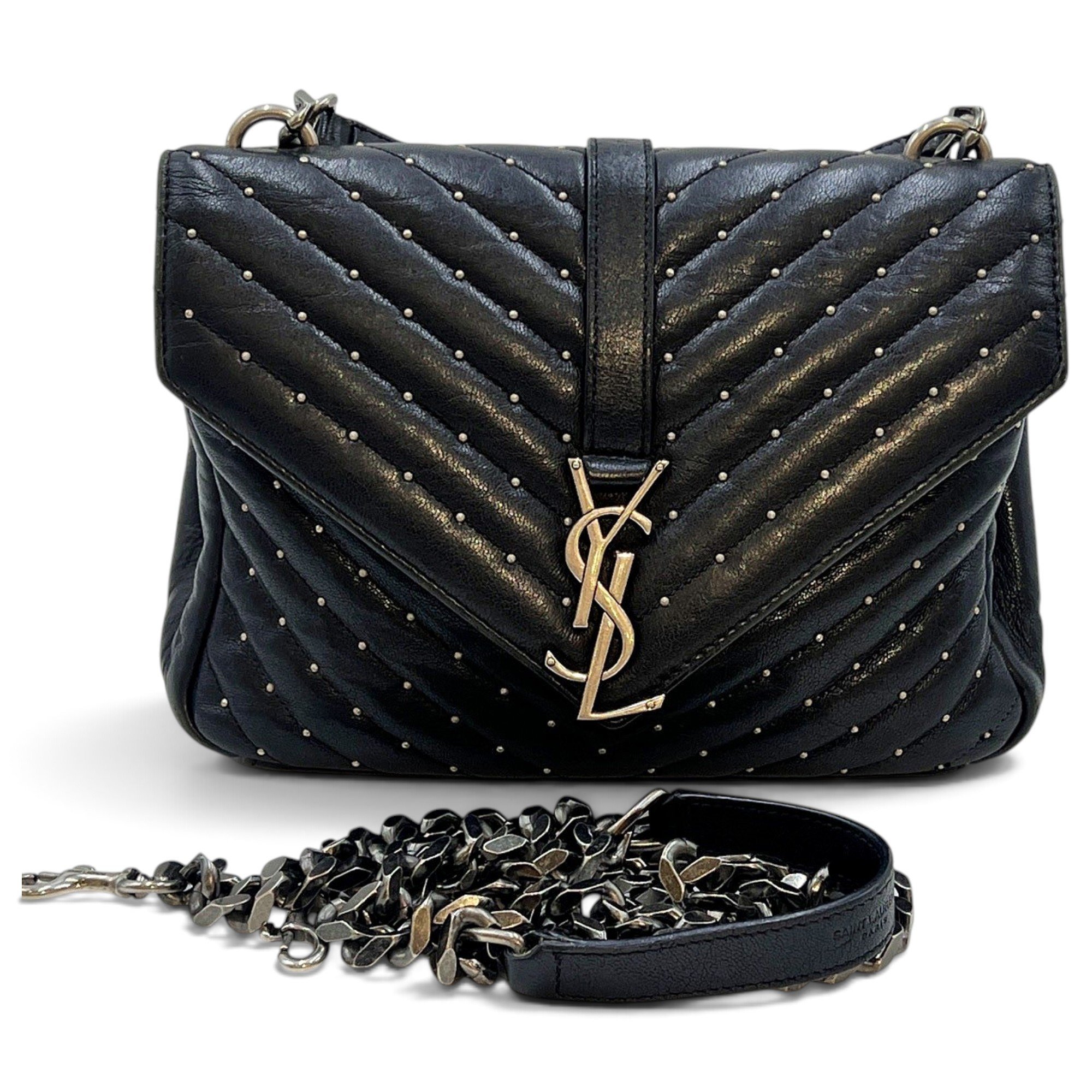 Collége monogramme leather handbag
