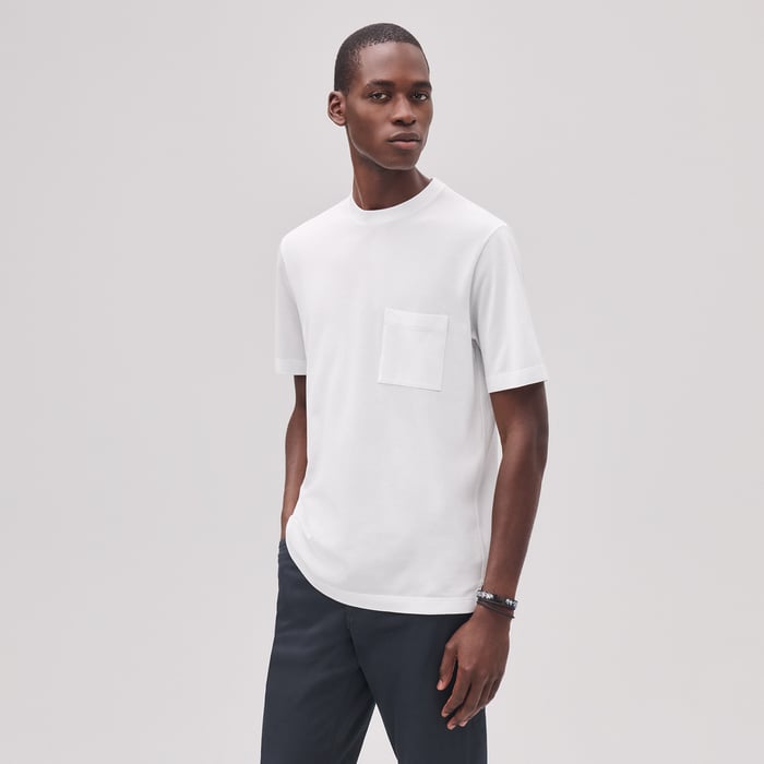 Blanc "H" Embroidered T-shirt