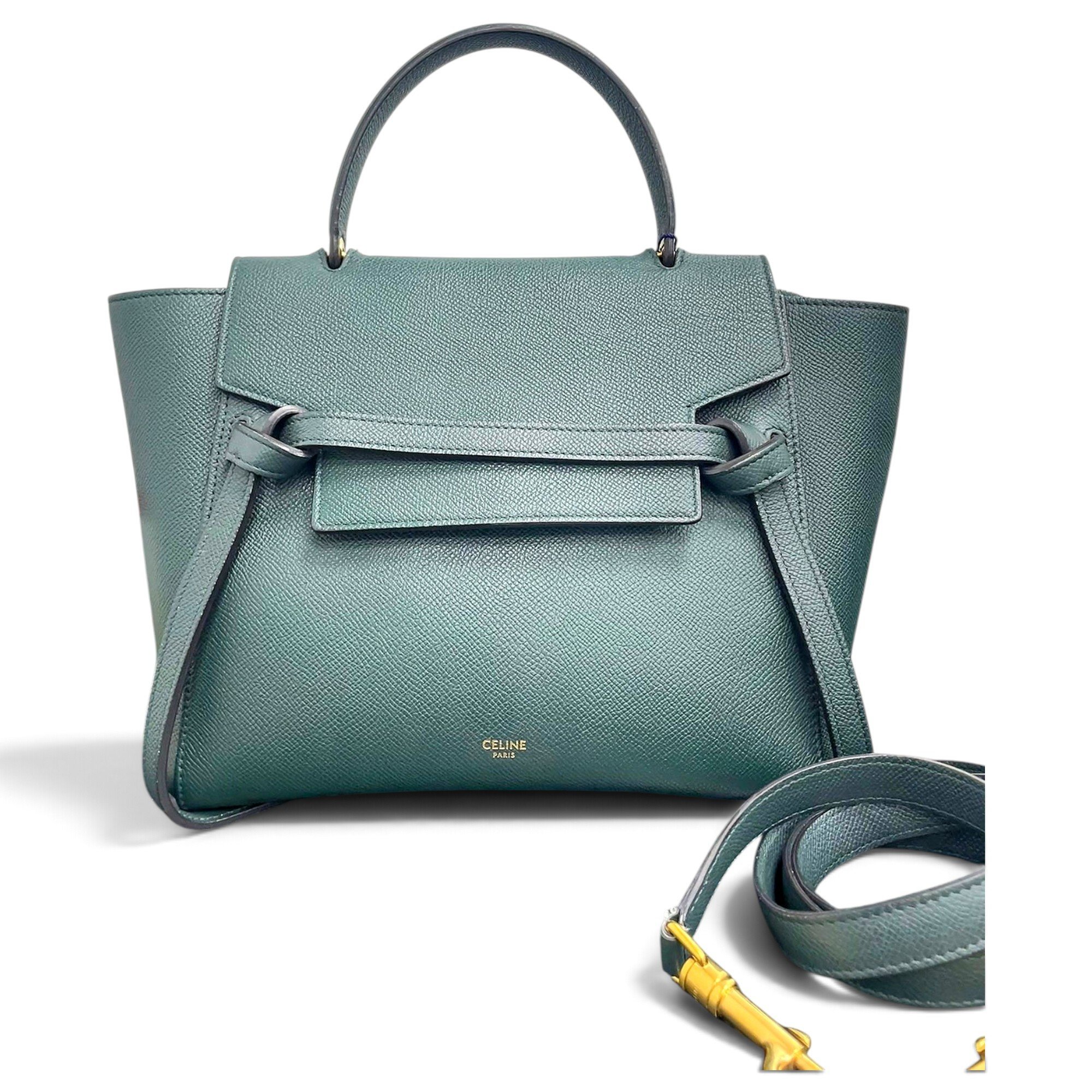 Belt leather handbag
