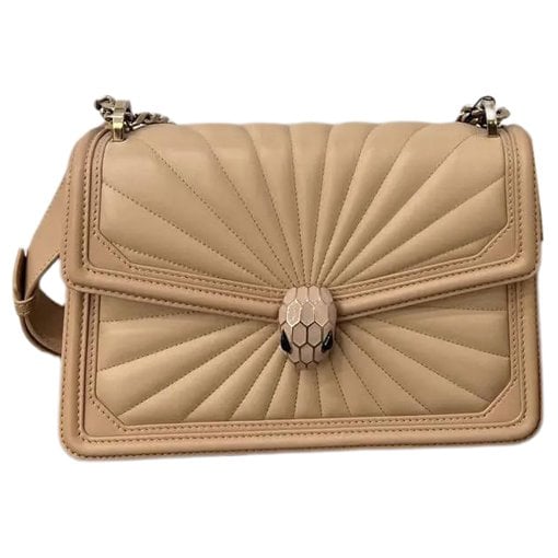 Serpenti leather handbag