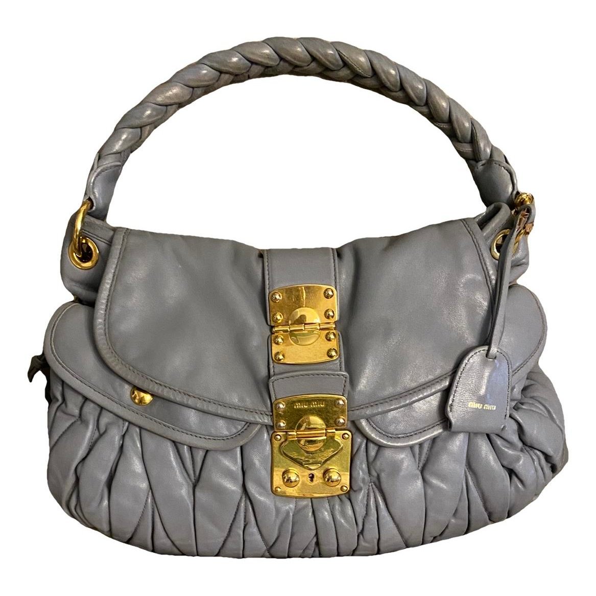 Coffer leather crossbody bag