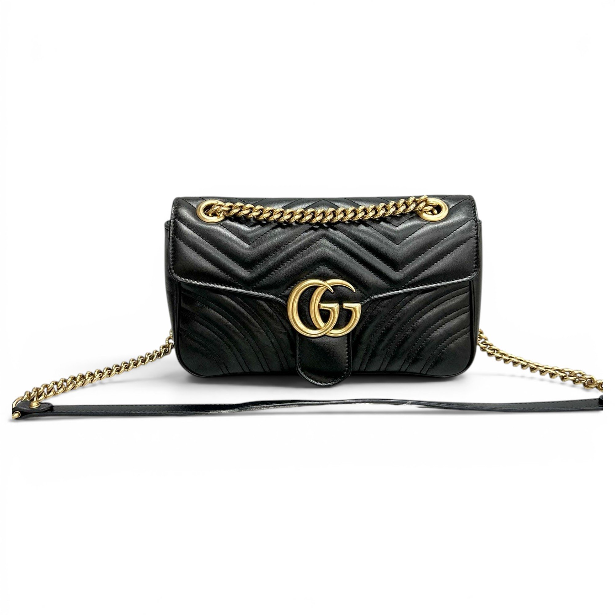 GG Marmont Flap leather handbag
