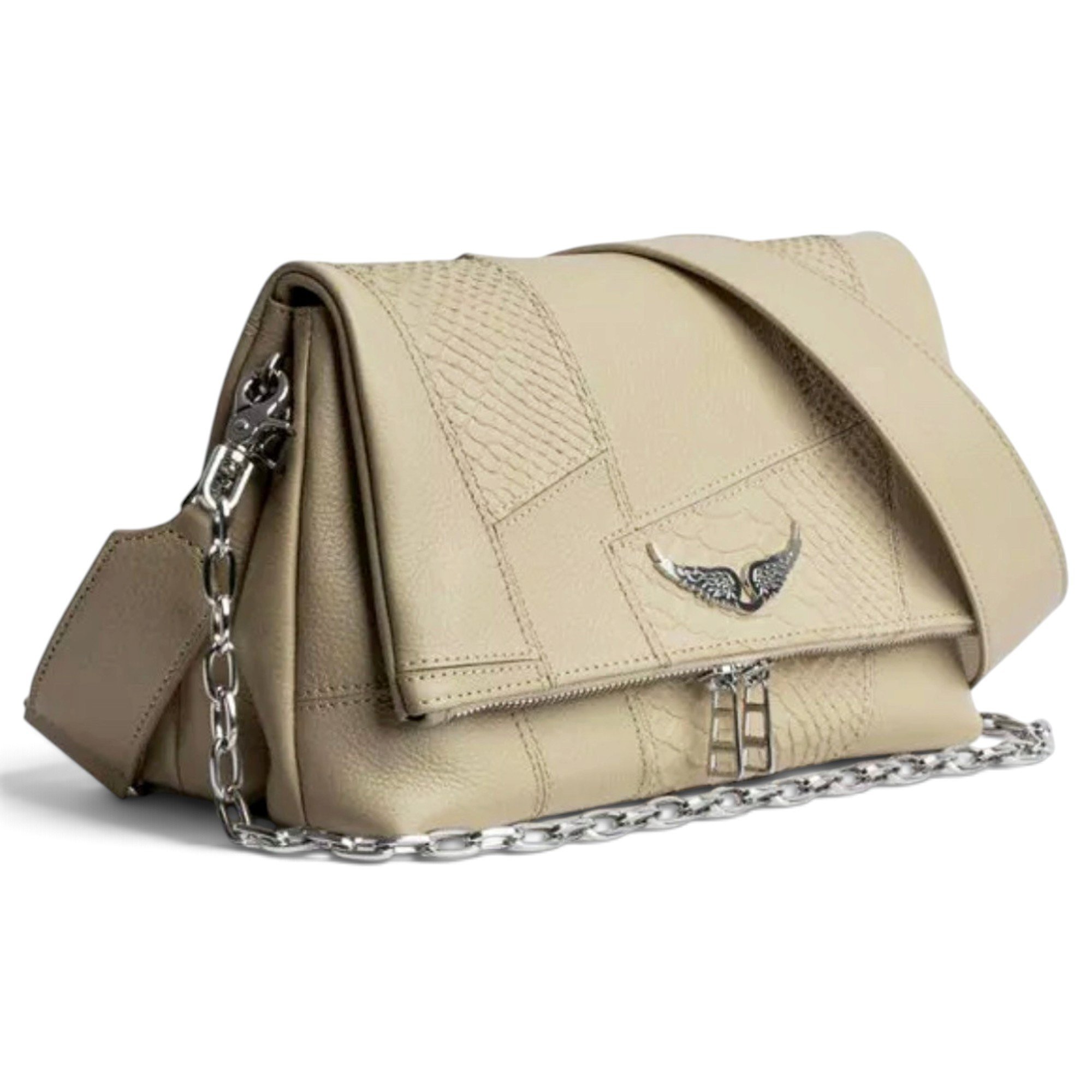Rock leather crossbody bag