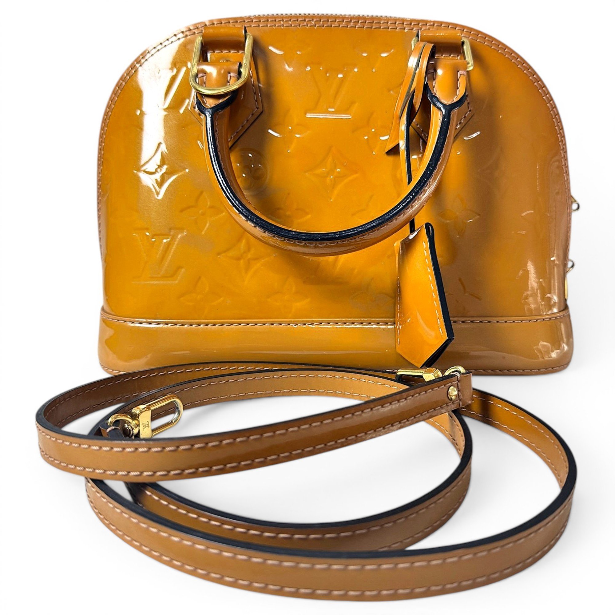 Alma BB patent leather handbag