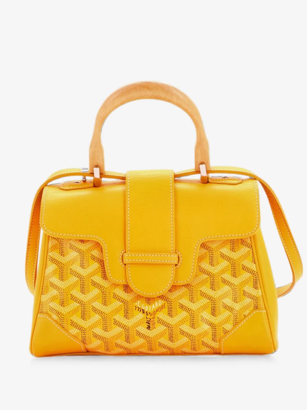 Saigon Top Handle Bag Coated Canvas with Leather Mini shoulder bag