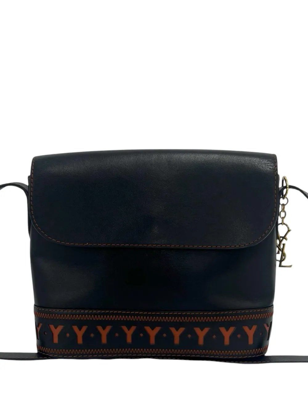 1980-1990 Leather Cutout crossbody bag