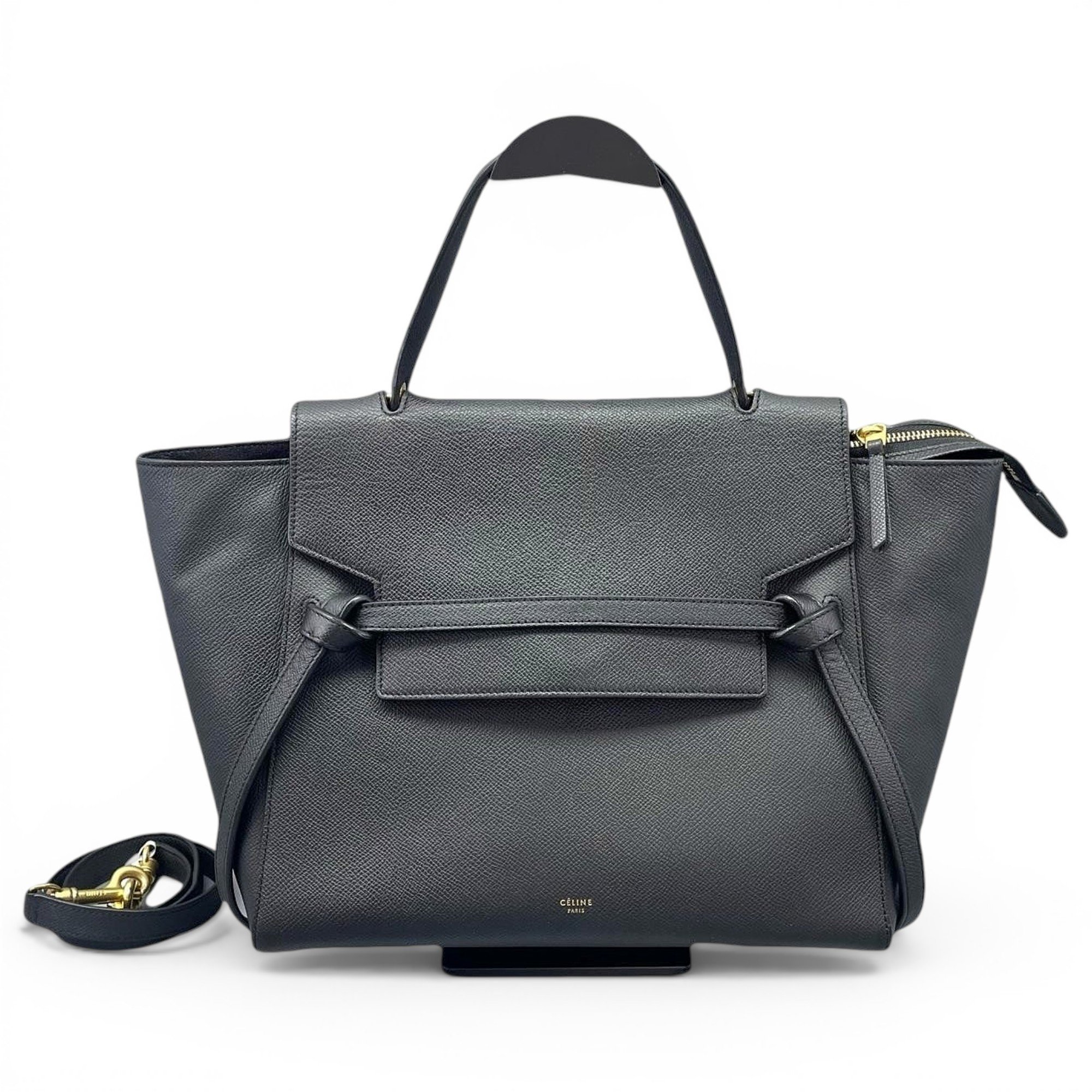 Belt leather handbag