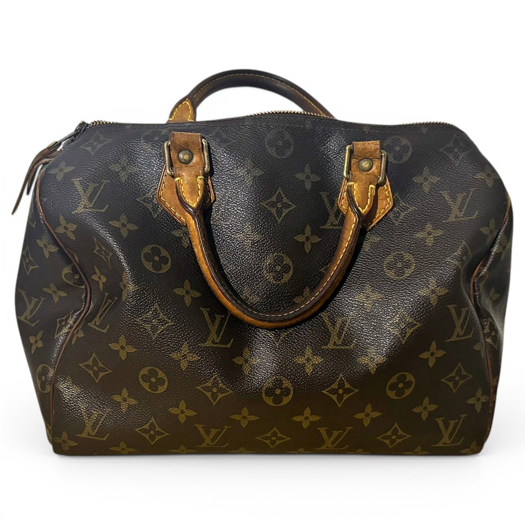 Speedy leather handbag