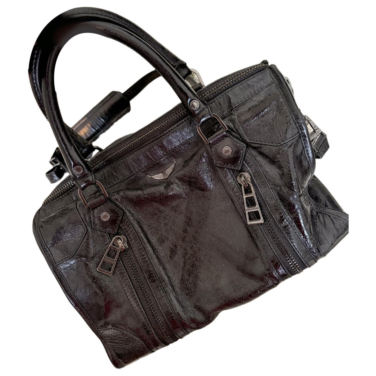 Sunny patent leather handbag