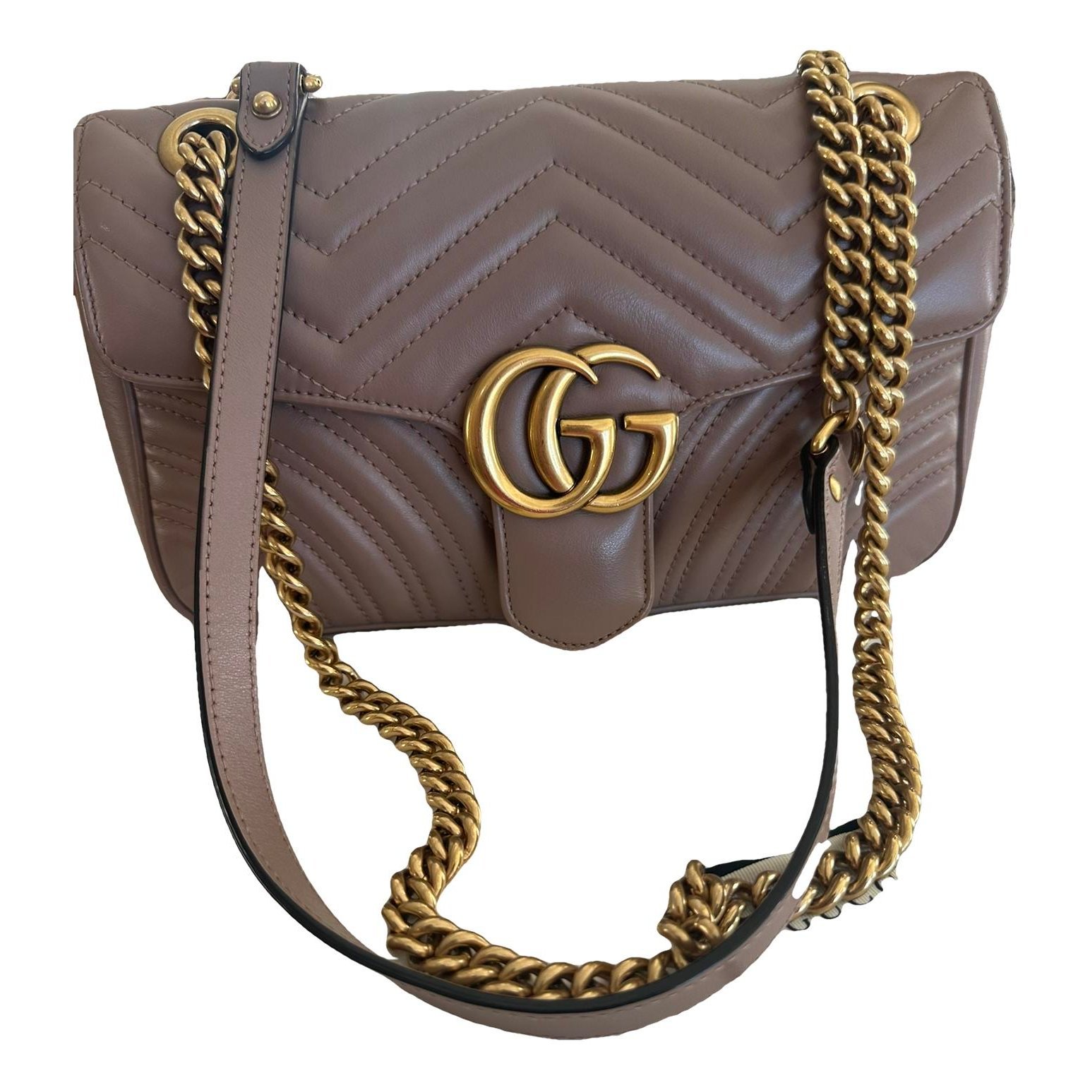 GG Marmont Flap leather handbag