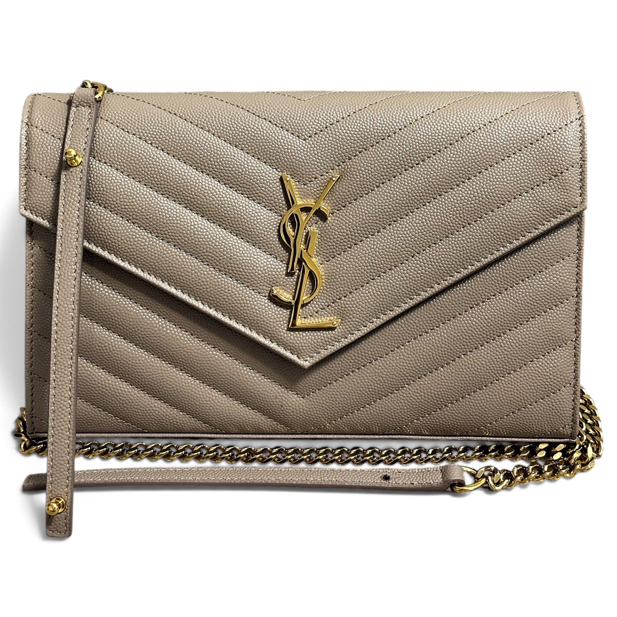 Envelope leather handbag