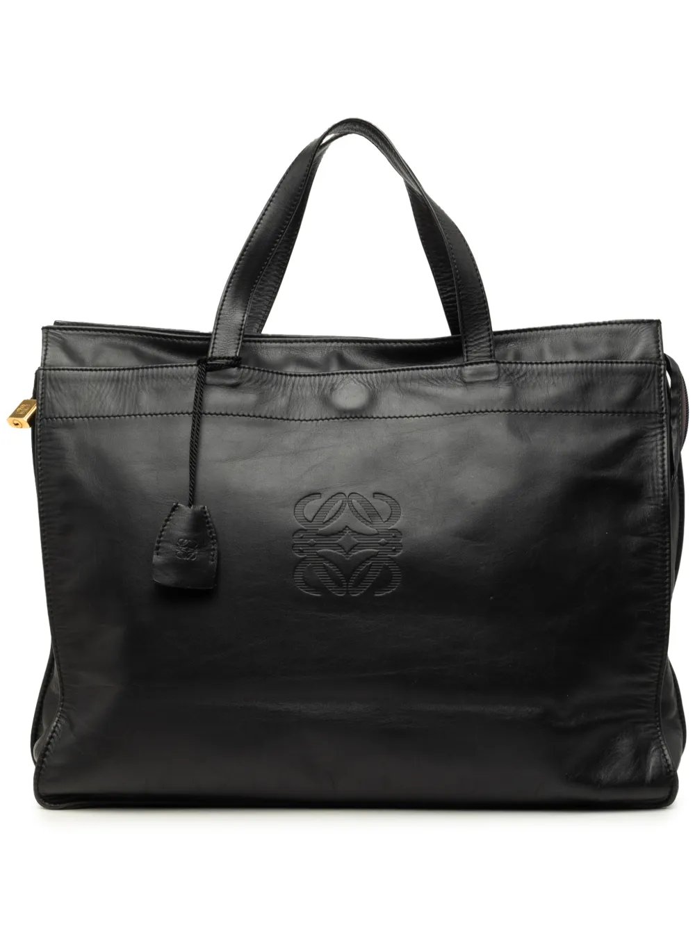 Loewe 1990-2010 Leather Anagram Shopper tote bag