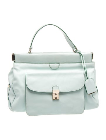 Leather Top Handle Bag