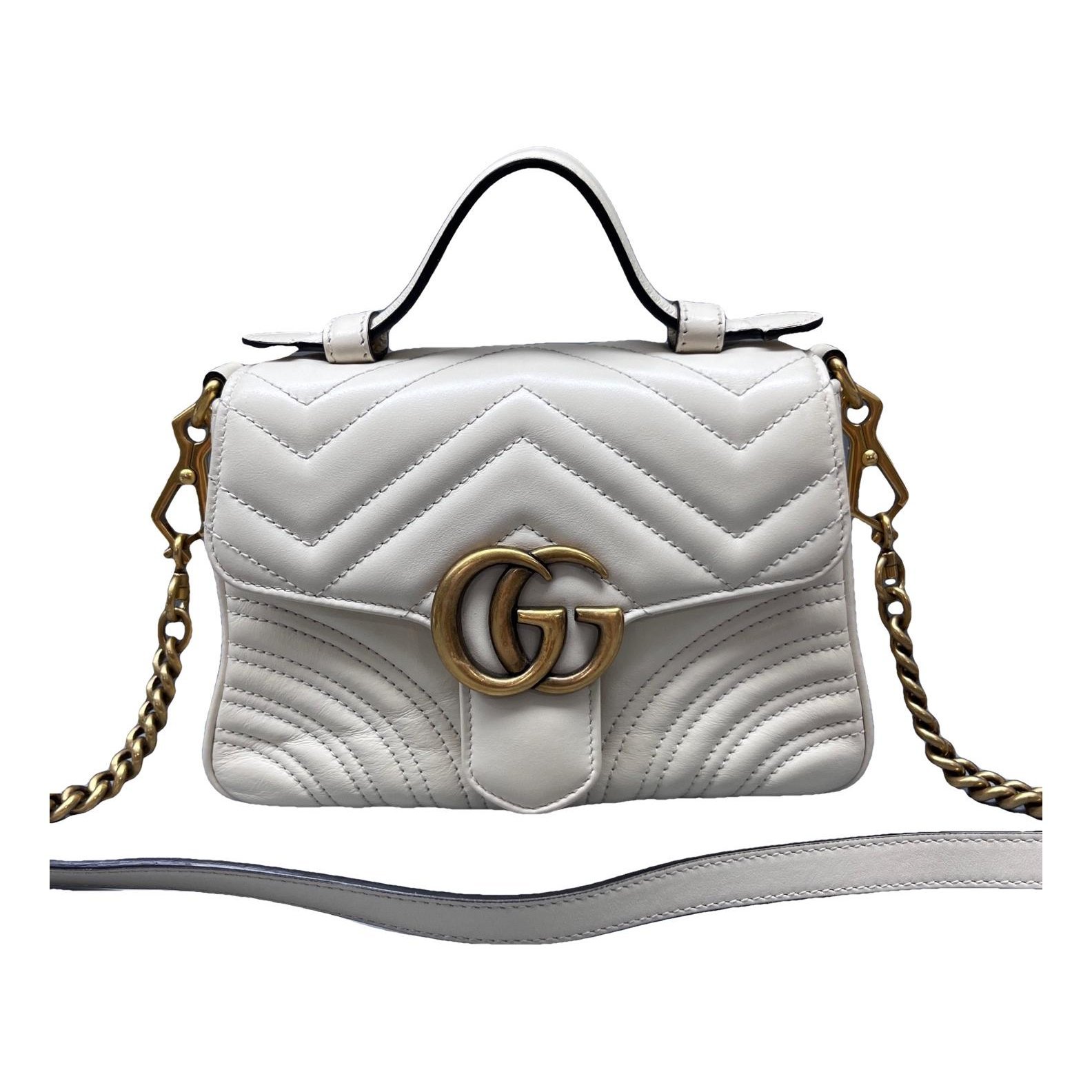 GG Marmont Flap leather handbag