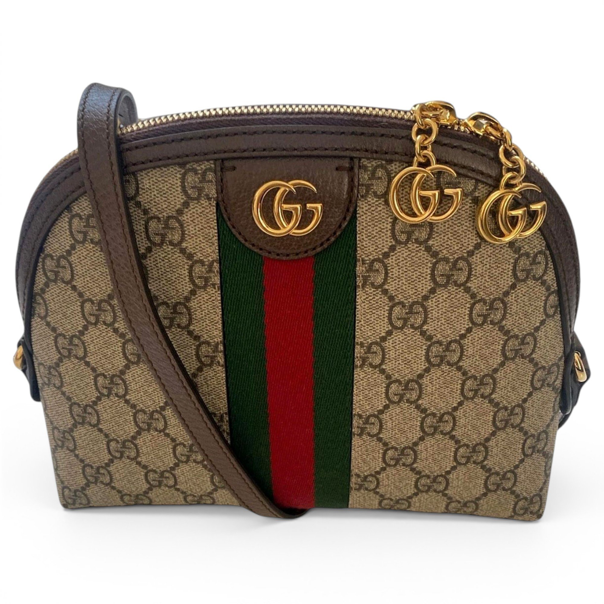 Ophidia Dome leather handbag