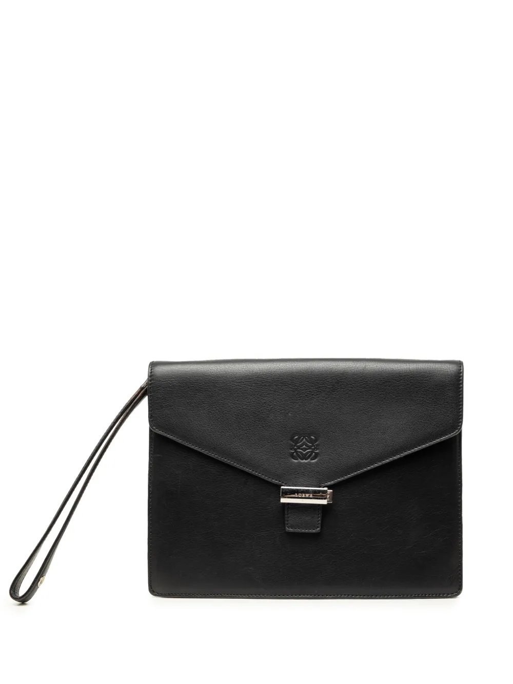1990-2020 Leather Anagram Envelope Wristlet clutch bag