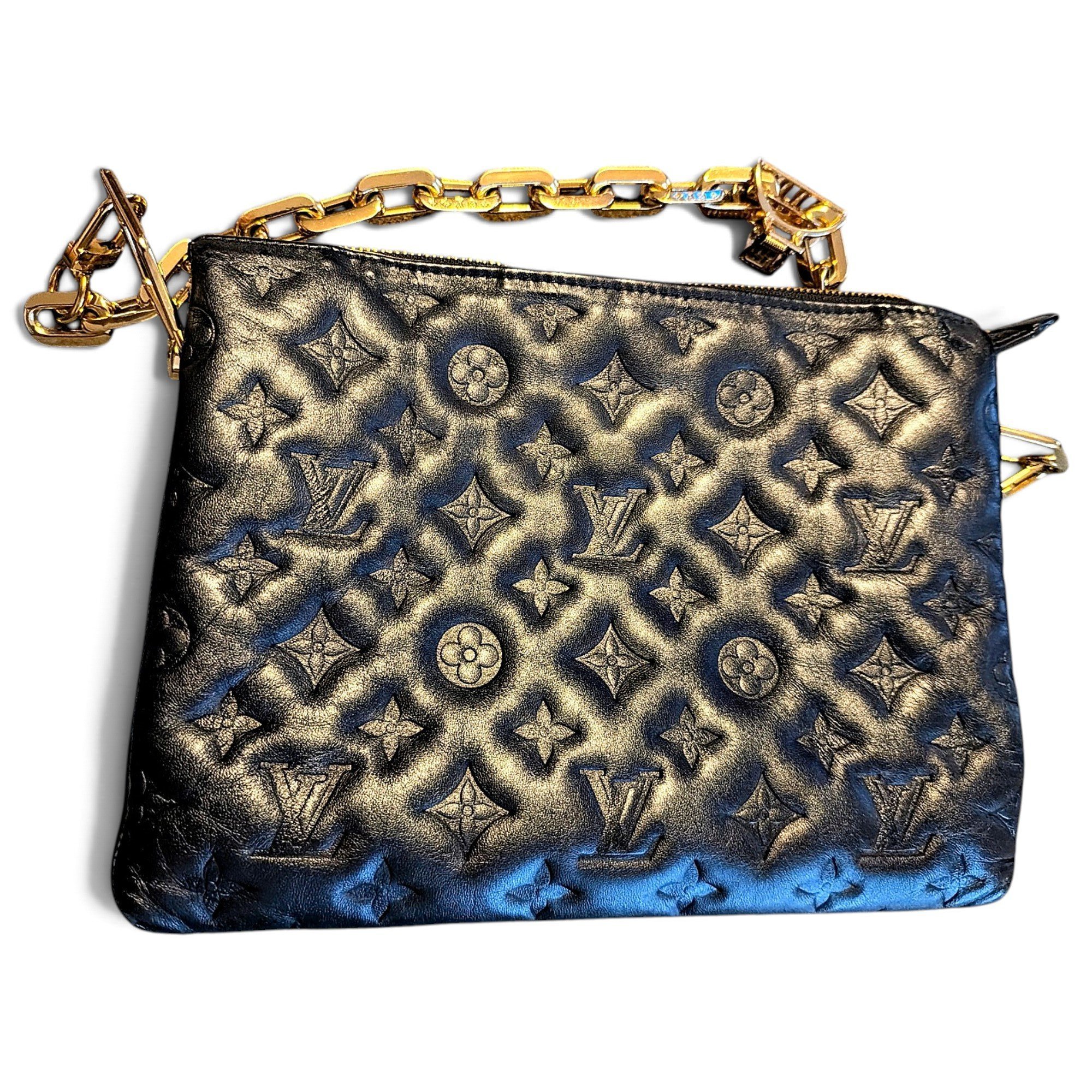 Coussin leather handbag