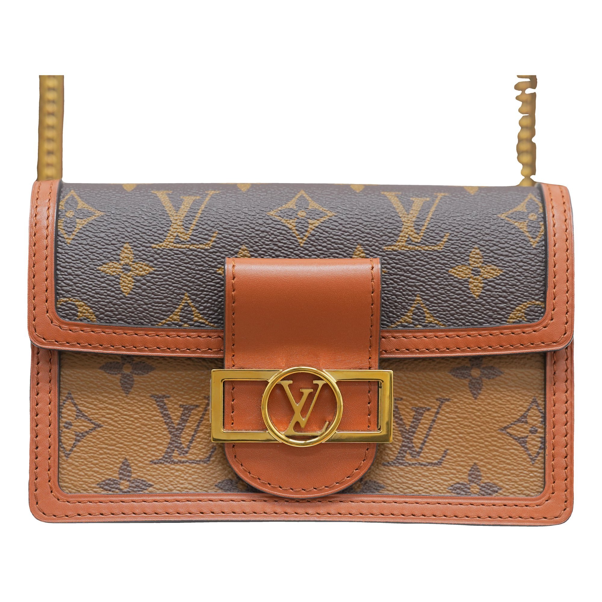 Louis Vuitton Dauphine Chain Wallet leather handbag