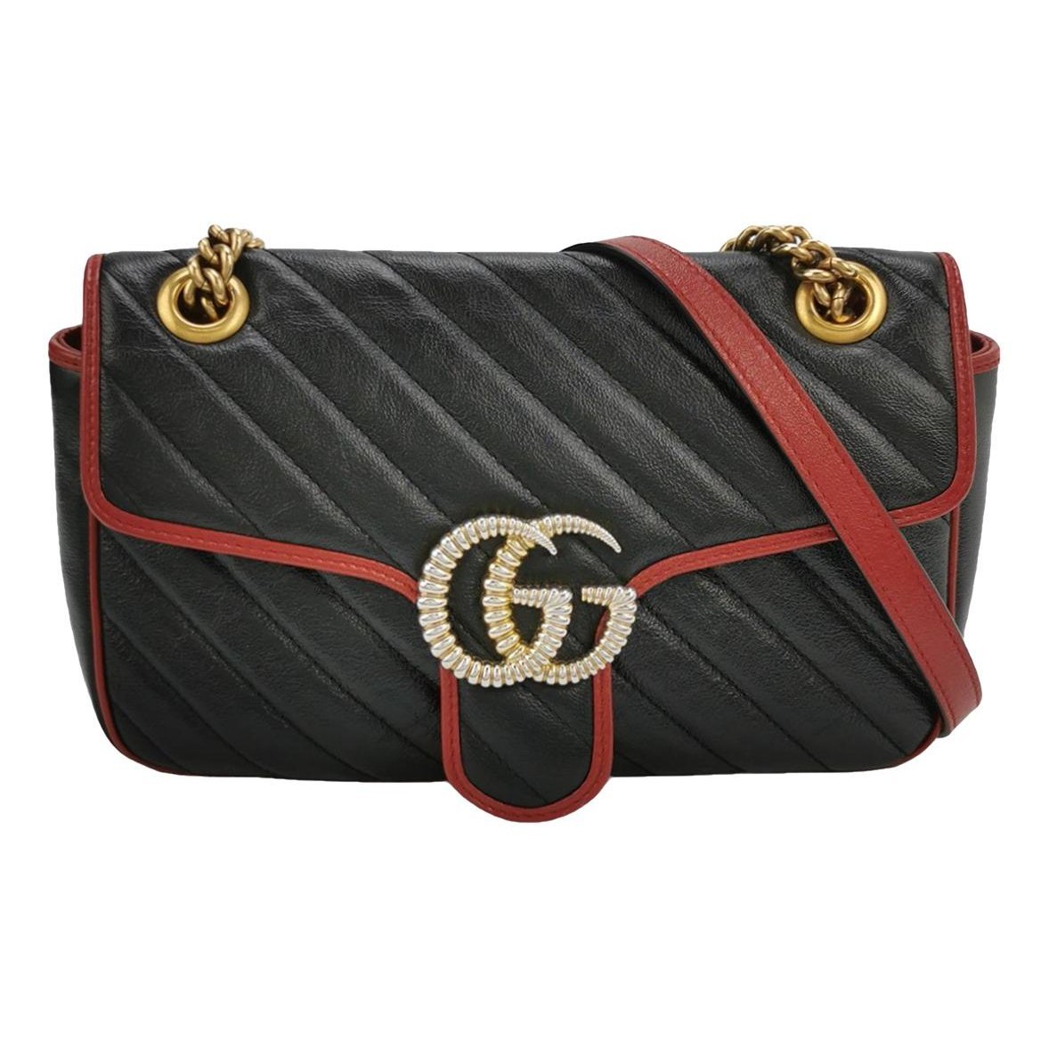 GG Marmont Flap leather handbag