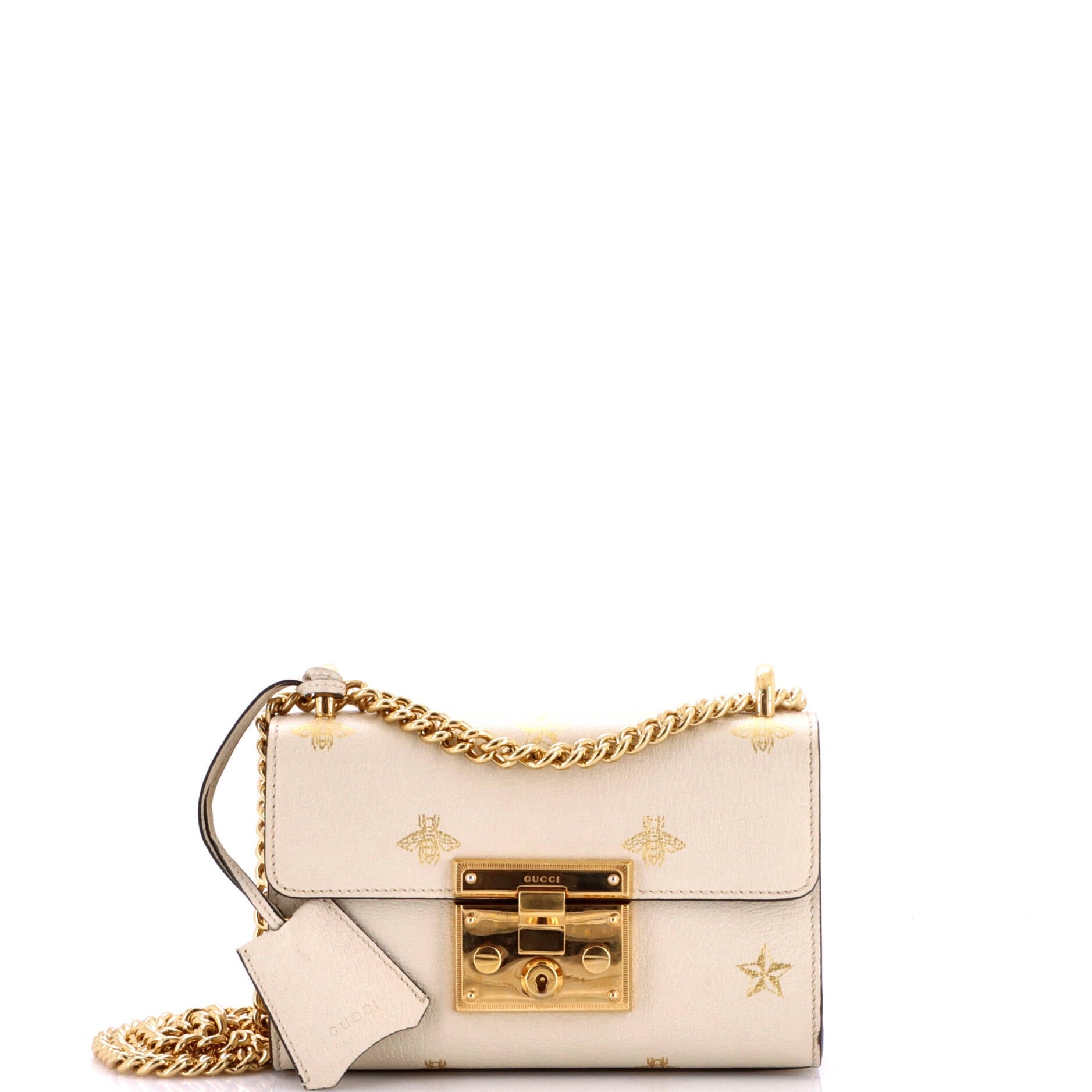 Padlock Shoulder Bag Printed Leather Small