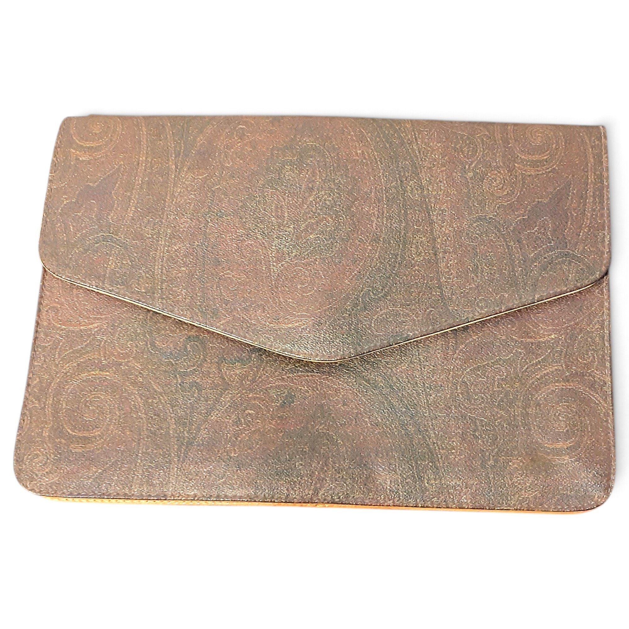 Leather clutch bag