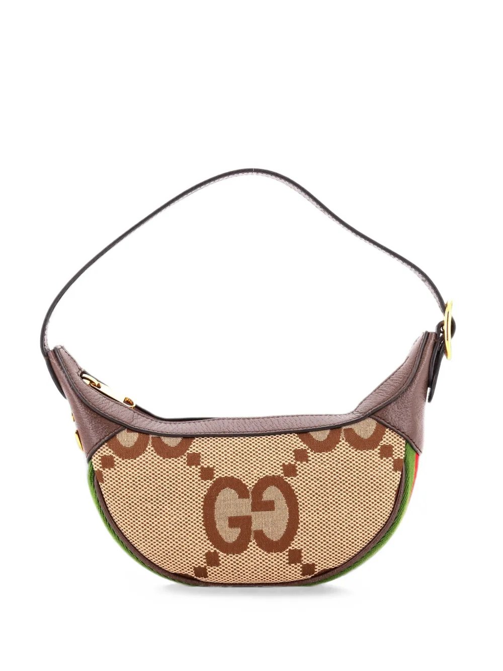 Ophidia Half Moon Bag Jumbo GG Canvas Mini hobo bag
