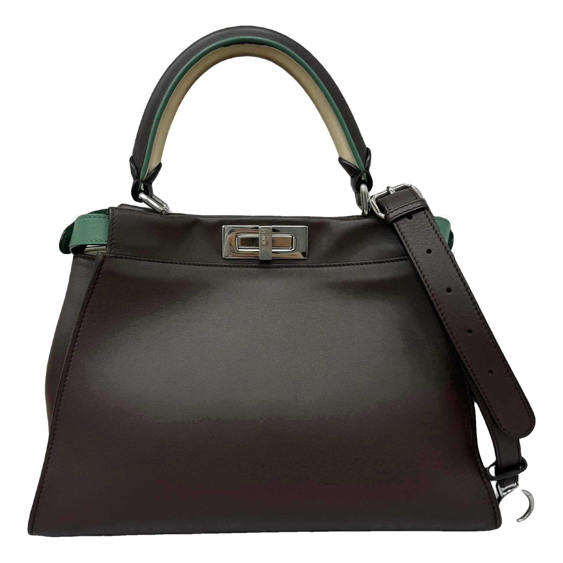 Peekaboo leather handbag
