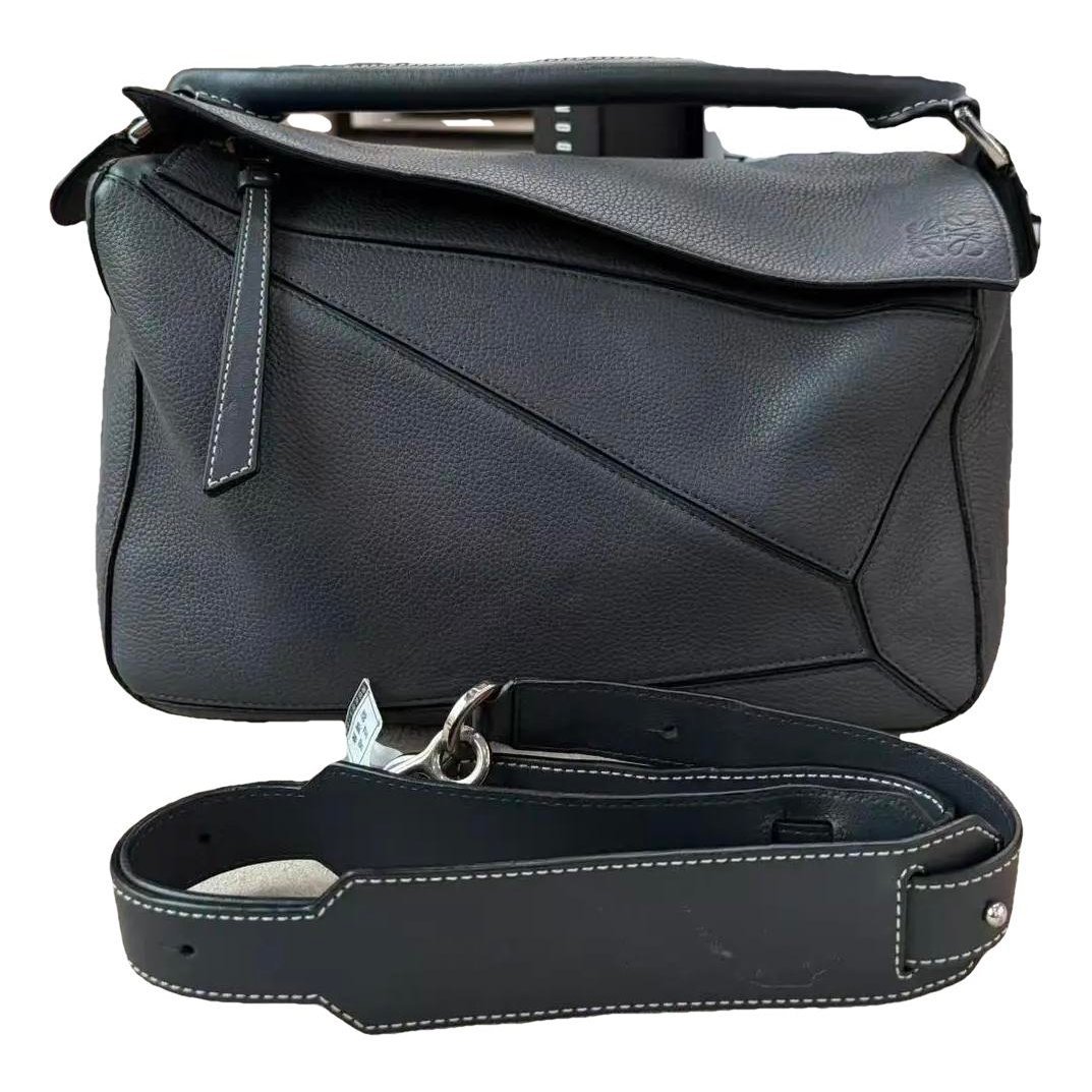 Puzzle leather crossbody bag
