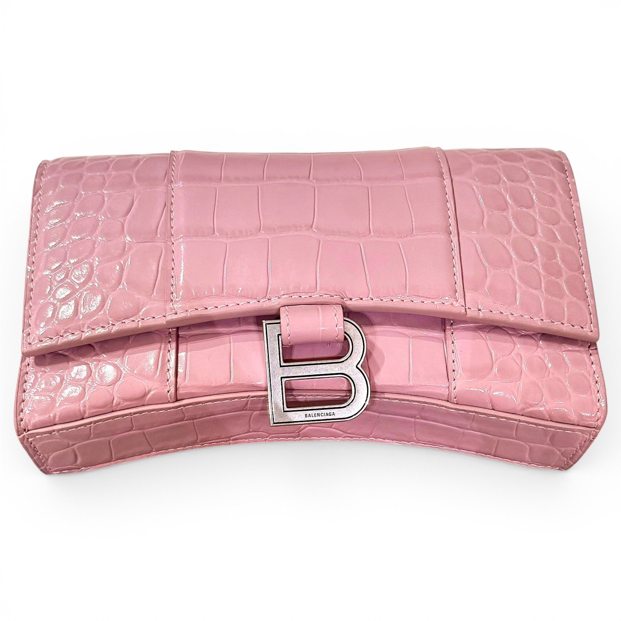 Leather clutch bag