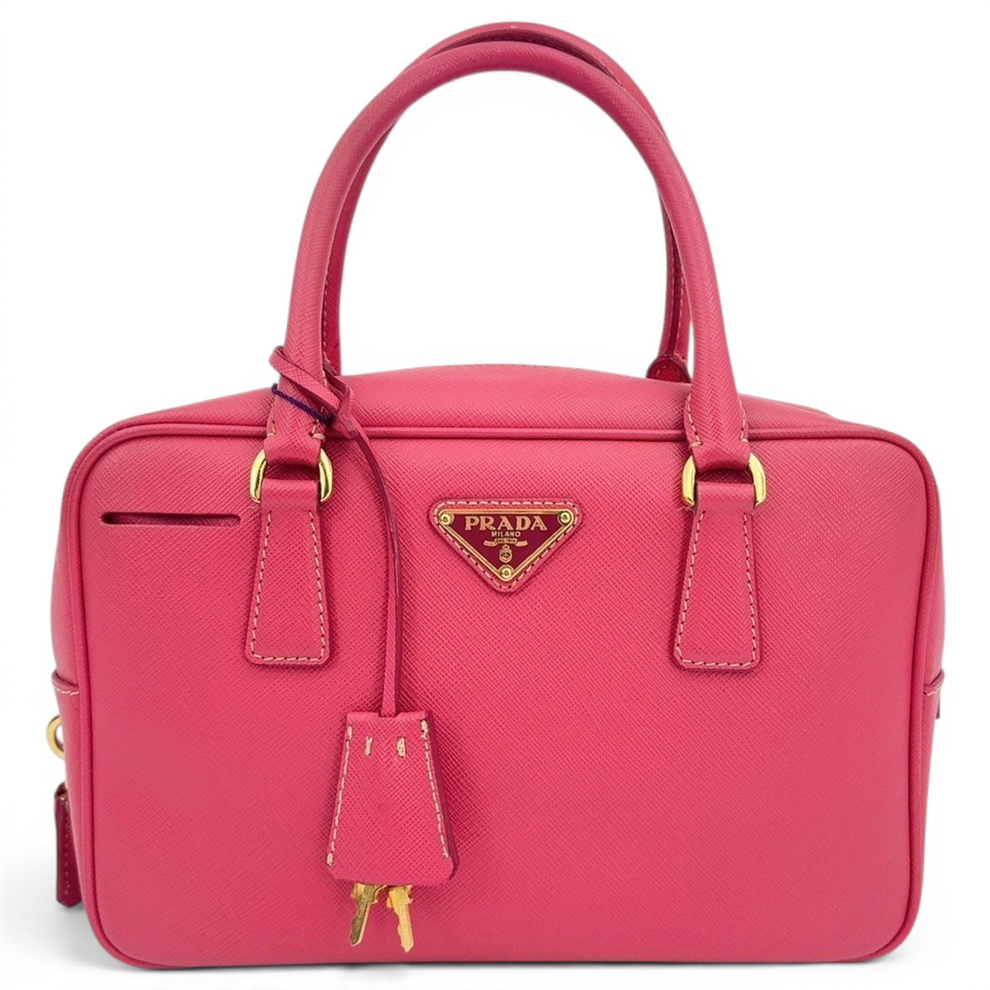 Leather bowling bag