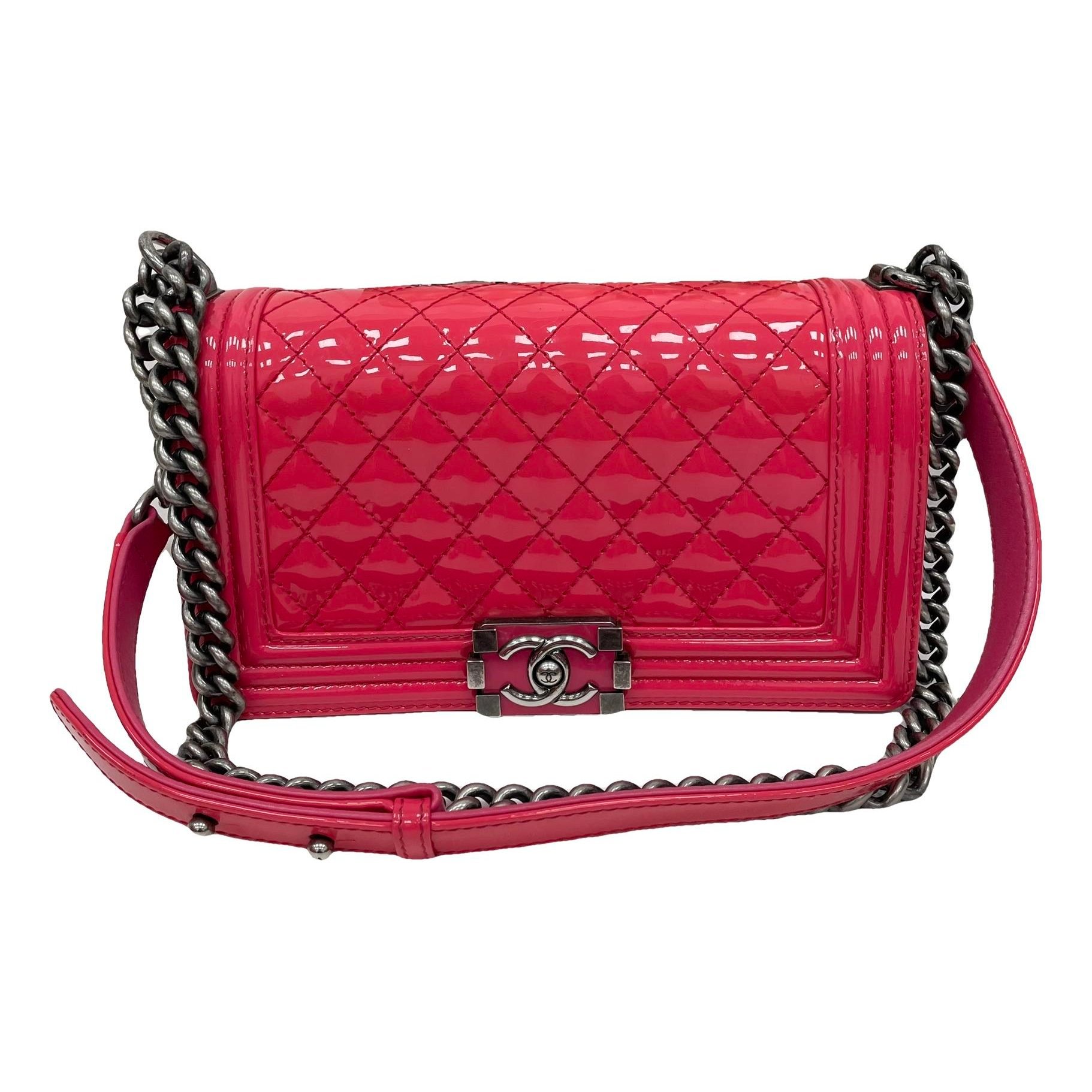 Boy patent leather handbag