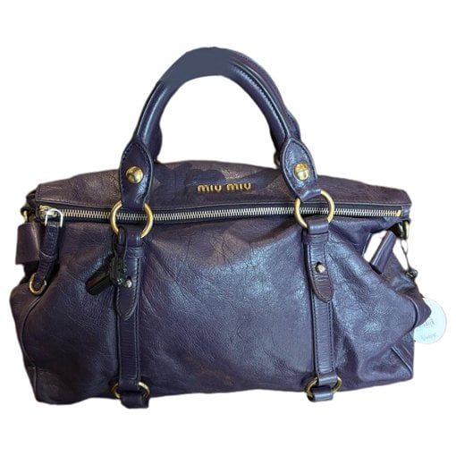 Bow bag leather handbag
