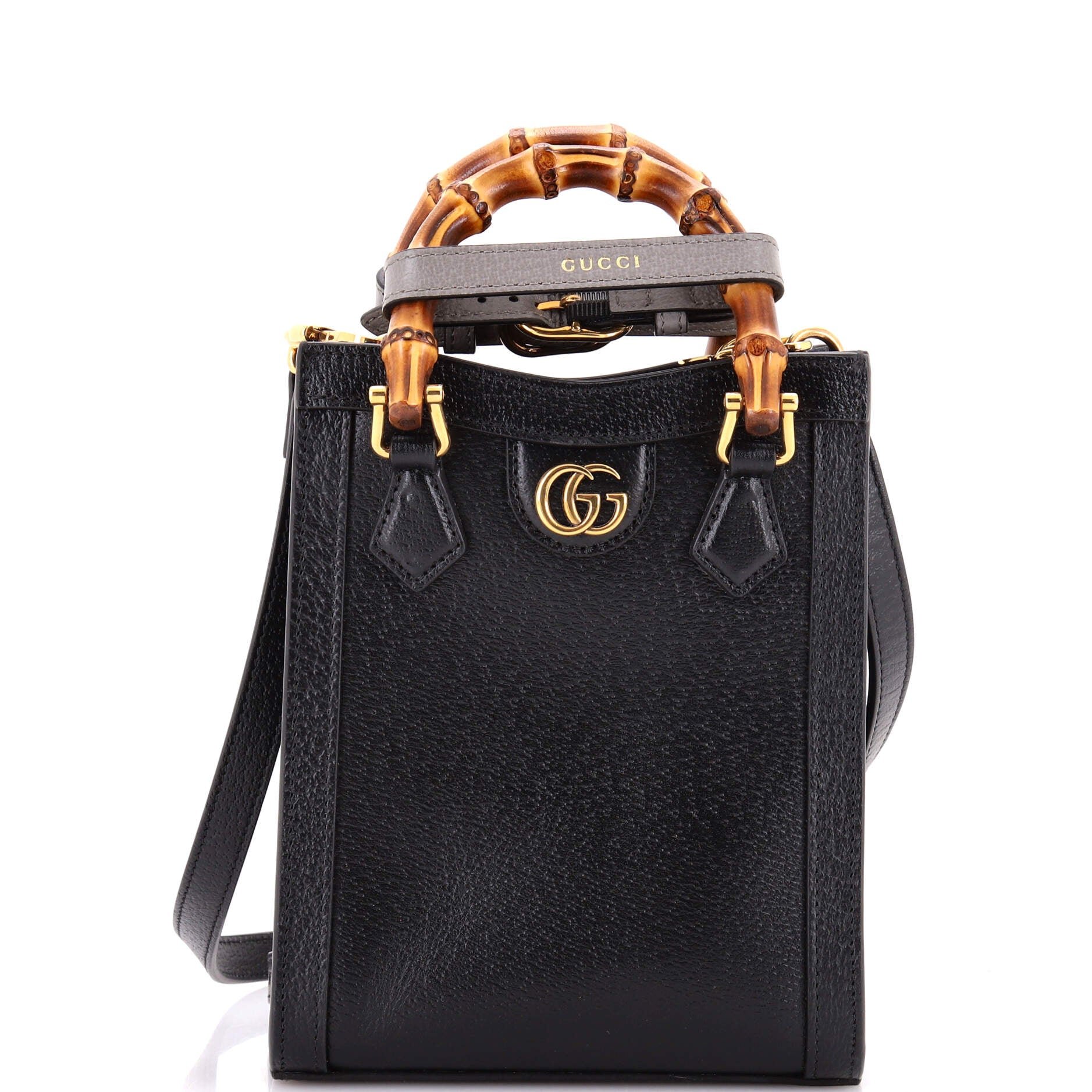 Diana Vertical Tote Leather Mini