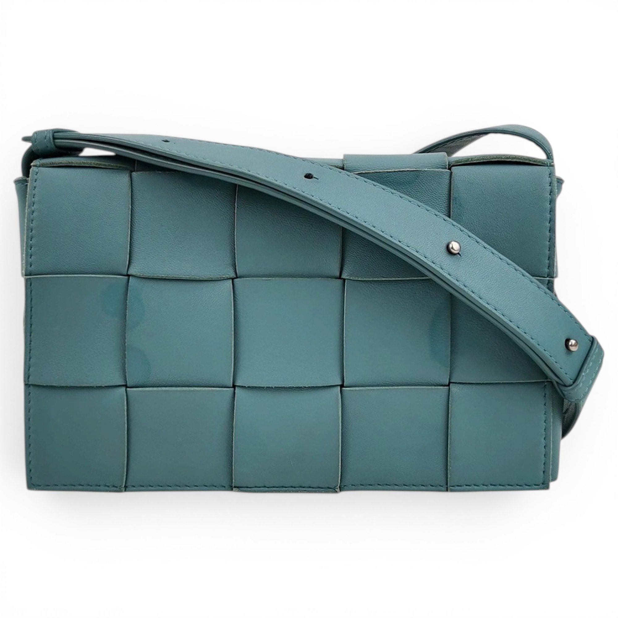 Cassette leather handbag