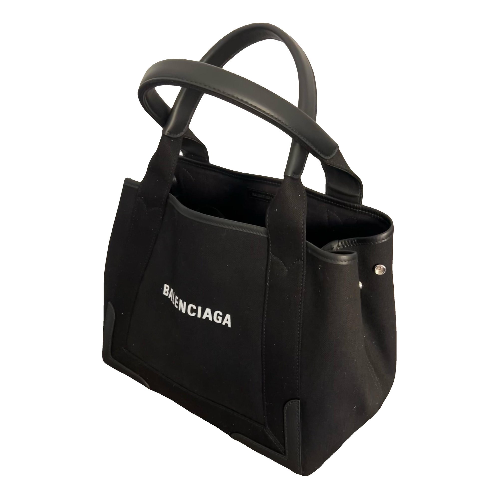 Navy cabas pony-style calfskin handbag