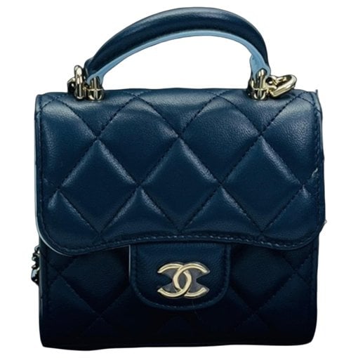 Trendy CC leather crossbody bag