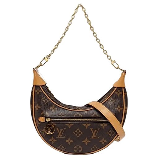 Loop leather crossbody bag
